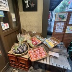 農家 - 店頭で野菜販売