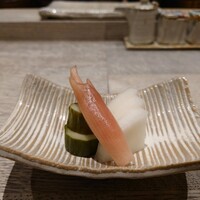 鳥さき - 甘酢漬け(きゅうり、みょうが、大根)