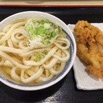 本格さぬきうどん　穂乃香 - ひやかけ300円+ゲソ天120円　※2014年11月