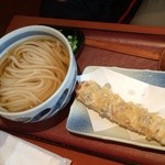 讃歌うどん はんげしょう - ひやかけ+ちくわ天　※2014年11月