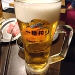 ホルモン青木 - 生BEER