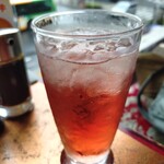 カフェ＆レストラン談話室 ニュートーキョー - セットドリンクの赤梅スカッシュ