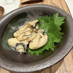 すし 秀 - 一品の牡蠣のバター焼き
