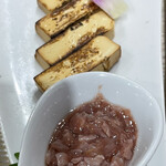 寿司と日本酒よってき - 酒盗クリームチーズ600円内