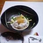 旬菜 ふく料理 縁むすび - ふぐの皮と浅月の酢味噌和え