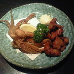 鮨のえん屋 - イカとタコの唐揚げ