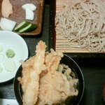 Teuchi Soba Ogawa - ミニ天丼とせいろのセット