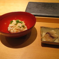 すし 喜邑 - 白子と鯖の生煮干し