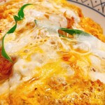 とんかつ　かつ楽 - カツ丼定食
ご飯みそ汁キャベ生たまご
おかわりし放題