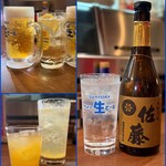 いっぽん道 - ■サントリー生ビール ¥605 ■角ハイボール ¥550 ■カンカン ¥605 ■ボトル佐藤 