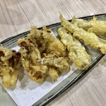 旬菜和味 - 舞茸天ぷら＆四方竹天ぷら