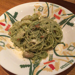 塩麹の大葉ジェノベーゼパスタ