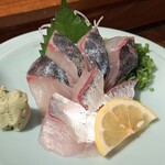 こつこつ庵 - 関アジのお刺身1人前＠1,780