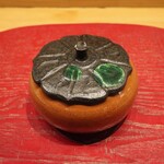 お料理 ちゃとら - 柿の器がカワイイ