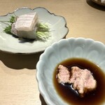 寿し処黒杉 心貫 - 【 ひらめ 】かわはぎの肝醤油
