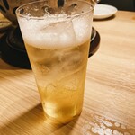 炭火焼肉 肉の匠 ひうち - 俺の飲み物(梅酒ソーダ)