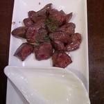 ブラーノブラーノ - 炙りレバー　トリュフオイル添え　￥529