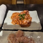 頂きまんもす - ミノ（タレ）。うまい