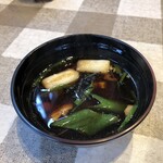 あき亀山のそば処 - 鶏南蛮のつけつゆ