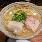 煮干しそば 鶏そば 藍 - 