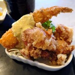 レストラン コロナ - 鶏の唐揚げ＆海老フライ