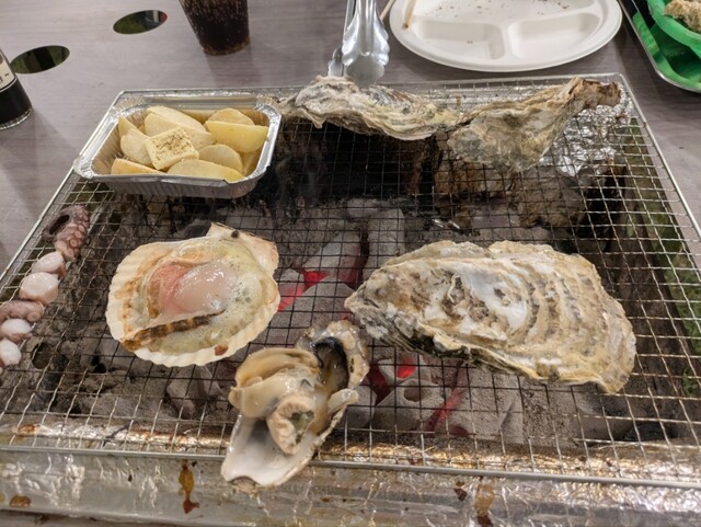 出張カキ小屋 牡蠣奉行 道の駅国見あつかしの郷 - 藤田（かき）の写真