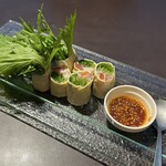 マスターズドリームハウス - 海老と京水菜の湯葉春巻き