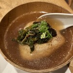 出汁とおでん わいく - 焼きおにぎりの出汁茶漬け