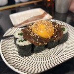 乍旨司 - しらうお醤油漬け黄身のっけ