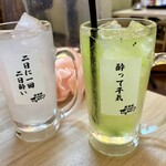 居酒屋それゆけ！鶏ヤロー - ヨーグルト酒 ＆ 鬼おろしサワー・キウイ
