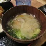 とんかつ いわい - 豚汁　具沢山です！（2014/11撮影）