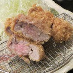 とんかつ いわい - ヒレかつ断面（2014/11撮影）