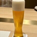日本料理 泉水 - 生ビール（ヱビス）