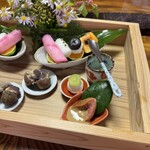 田舎料理おかりば - 栗､柿､〝終わり初物〟の無花果、｡押し寄せる〝季節感〟！