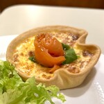 カフェーパウリスタ - サーモンとほうれん草のキッシュ✨