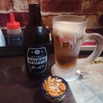 キッチン あずま - ホッピー黒でぷっはぁ～♪