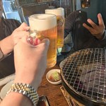 ホルモンさわ - 乾杯～！