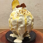 京かき氷 つみき - 1st Melt(真横から)