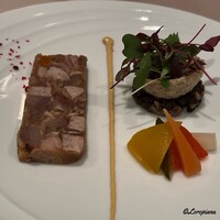 モン・フレーブ - 岩手鴨と白金豚の冷製カスレ仕立て ピュイ産レンズ豆のサラダ添え