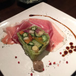 Bistro Roven - １０種類の野菜のテリーヌと生ハム（800円）