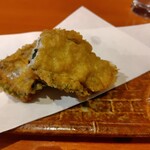 どうどう - 太刀魚の梅しそ揚げ(しそでさっぱり)