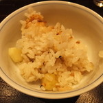 Sengakuji Monzem Monya - 栗御飯土鍋炊き