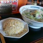 Ramempanda - 長崎ちゃんぽん+半チャーハン 990円