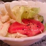 シェフ - カツカレー：700円でサラダつきです。