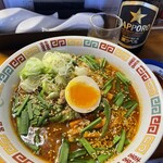 藤亭 - スタミナラーメン中辛TPねぎ