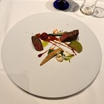 OZIO - 『ジョスパーオーブンで焼き上げる近江牛ロースカカオビネガーソース季節野菜を添えて』