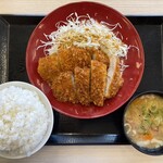 かつや - 料理写真:ダブルロースカツ定食1,070円＋ご飯大盛り150円