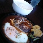 からし - デミ卵ハンバーグランチ