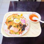 味楽 - 彩りも美しい盛り付け。