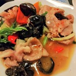 本格四川料理 中村屋 - きくらげと豚肉炒め